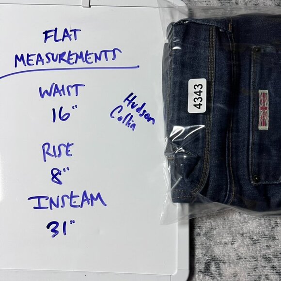 HUDSON Collin Mid-Rise Skinny Jeans Sz 31 x 31 - Picture 9 of 9